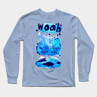 Cat - Woah I'm So High Long Sleeve T-Shirt